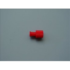 Plugs stoppers and bungs Combi plug red male to female luer lock BMS