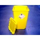 Box incineration for clinical waste with cap square non-sterile polyethylene 60 litre yellow Wiva