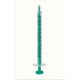 Syringe 2 piece hypodermic 1ml fine dose luer slip green plunger B Braun Injekt