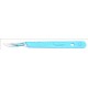 Scalpel disposable sterile with plastic handle stainless steel blade Size 10